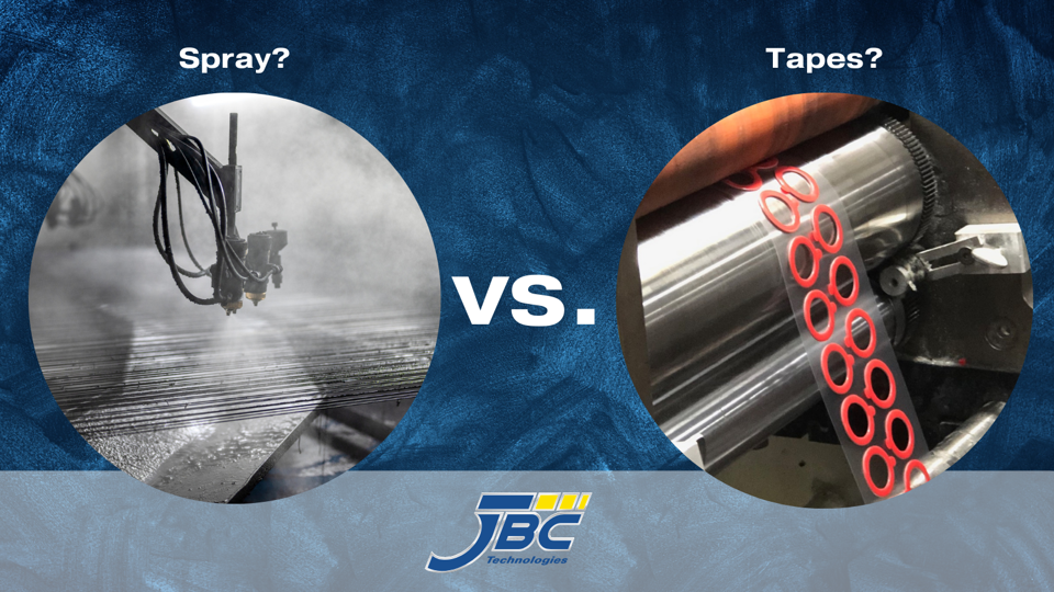 spray coatings vs pressure sensitive adhesive tapes